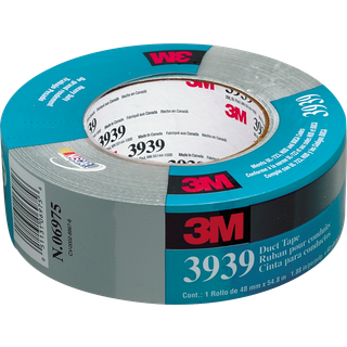 Lærredstape 3939 sølv 48mm×55m