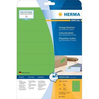 HERMA Coloured labels A4 105 x 37 mm green removable