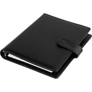 Elegant Sort Kalender i Kunstlæder - 19x23,5 cm
