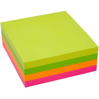 Notes Stick'N NEON Cube 4 neon farver 76x76mm  320 ark
