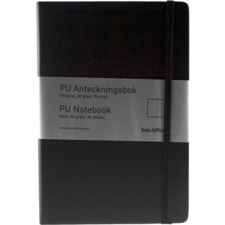PU Notesbog A5 Blank Sort
