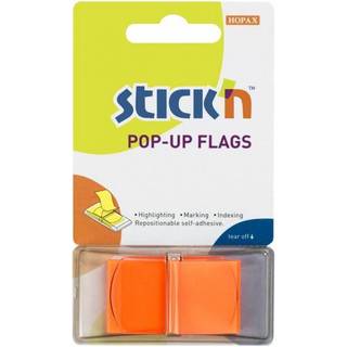 Stick'N Pop Up indexfaner 25x45mm orange