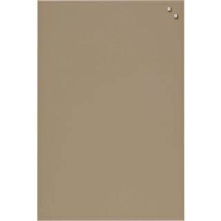 Magnetisk glastavle 40x60 cm - beige