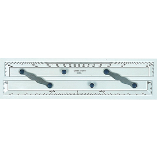 Linex parallel lineal A1715M 38cm transparent
