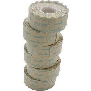 Meto etiket 26x16 aftagelige hvid, 1200 stk