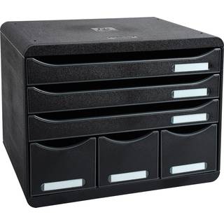 Exacompta Store-Box Skuffekabinet, 6, glossy sort