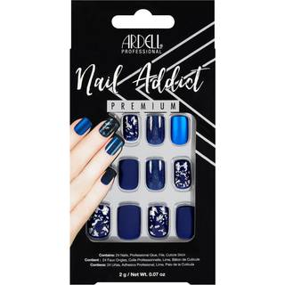 Ardell Nail Addict Kunstige Negle - Matte Blue (24 stk)