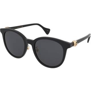 Gucci GG1073SK Asian Fit 001 54 Solbriller Kvinder Black - Shiny Black - 54mm