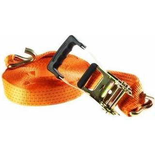 Lastestrop 5000 kg - 50mm x 9m Orange m/skralde & J-krog - lastekapacitet 2500 kg