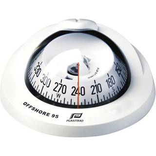 Bådkompas Plastimo Offshore 75, Ø70mm, skotmonteret, hvid