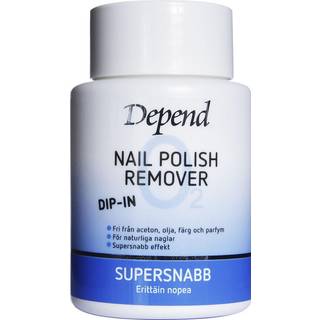 Depend O2 Dip-in Lynhurtig Neglelakfjerner Blå 75 ml