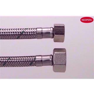 Neoperl Softpex tilslutningsslange 400 mm. 1/2 L x 1/2 L. Rustfri flet. Koldt & varmt vand. NEOFLEXSPX DN8
