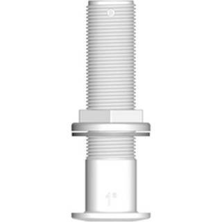 Gevind skroggennemføring TruDesign Skin Fittings Domed Long, komposit, kuplet, 140 mm, G 3/4" BSP, hvid