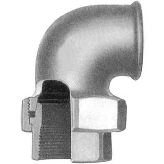 Georg Fischer vinkelunion 90° galvaniseret 1/2'' muffe-muffe