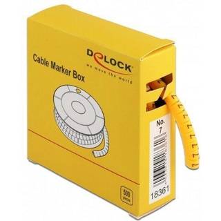 Delock kabelmarkører - 4-5 mm - Nr. 7 - 500 stk