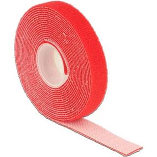 Delock Burrebånd - 13 mm - Rød - 3 m