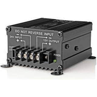 Nedis Power Converter | Bil Drevet | 24 V DC | 12 V DC | 120 W | Screw Terminal | Udstyret med en sikring | Sort