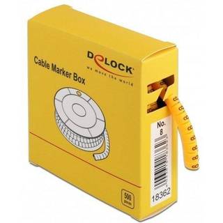 Delock kabelmarkører - 4-5 mm - Nr. 8 - 500 stk