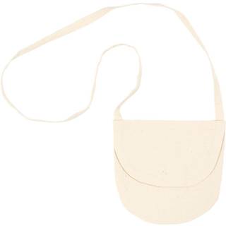 Lys Natur Skuldertaske i 100% Bomuld, 15x14 cm