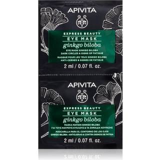 Apivita Express Beauty Eye Mask Gingko Biloba Øjenmaske til at behandle hævelser og mørke rande 2 x 2 ml - 2x2 ml