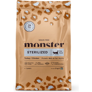 Monster Cat Grain Free Sterilized Turkey & Chicken - 6 kg