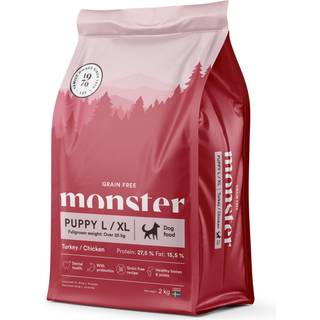 Monster Puppy Large Breed - Kornfrit, Kalkun og Kylling - 2kg