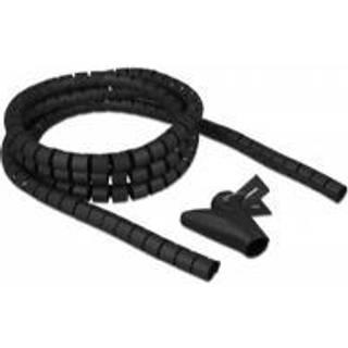 Delock Spiralslange organizer - 20 mm - 2.5 meter - Sort