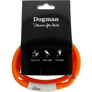 Hundeblinker m. LED - orange (På lager i varehus)