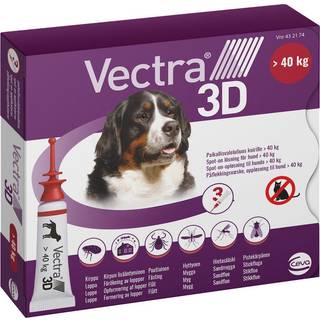 Vectra 3D Spot-On til hund, over 40 kg - 3 pipetter