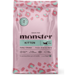 Monster Cat Grain Free Kitten Turkey & Chicken - 2 kg
