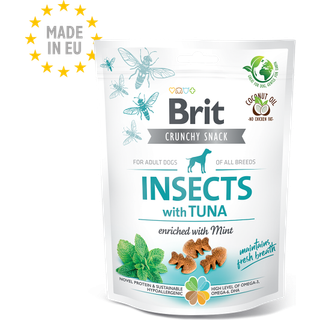Brit Care Crunchy Cracker Insects, tun og mint - 200 g