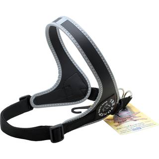 Tre Ponti Justerbar Sele Med Spænde - Sort / 2½. Fra 5 - 6 kg