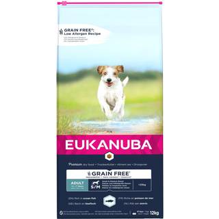 Eukanuba Grain Free Adult Small Medium Breed Ocean Fish 12kg