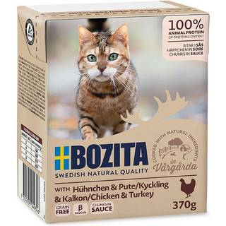 Bozita Feline Kornfri Tetra Bites i sauce med kanin 6x370 g
