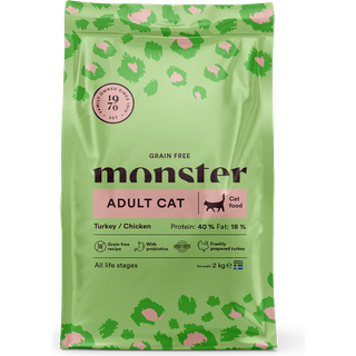 Monster Cat Grain Free Adult Turkey & Chicken - 2 kg