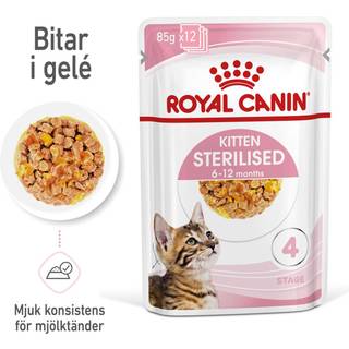 Royal Canin Kitten Sterilised Jelly vådfoder til killing 12x85 g