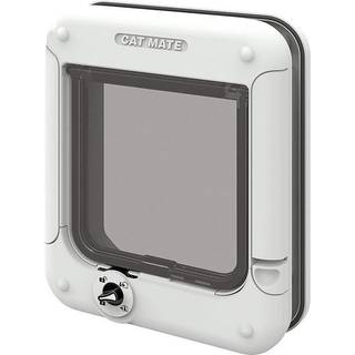 Petmate Rotary 4-Way Locking Cat Flap - White