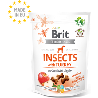 Brit Care Crunchy Cracker Insects, kalkun og æble - 200 g