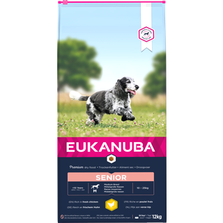 EUKANUBA Senior Medium Breed kylling 3 kg / 12 kg - 12 kg