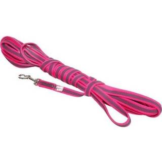 Julius-K9 C&G - Super-grip leash.rosa/grey.14mm/10m.with handle.max 30kg