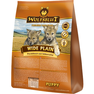 Wolfsblut Wide Plain PUPPY, med hest, 2kg