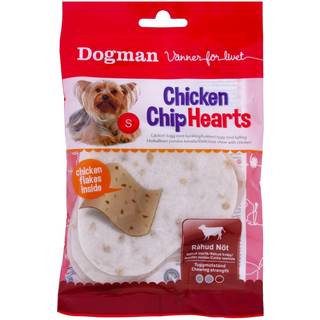 Dogman Dog Treats Chicken Chip Hearts 30g