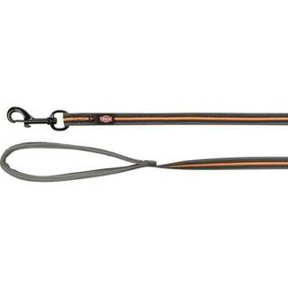 Trixie Fusion tracking lead rubberised M-XL: 10 m/17 mm graphite/papaya