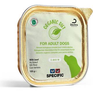 Specific C-BIO-W Organic Diet, Vådfoder til Hund med Oksekød, 5x150g -