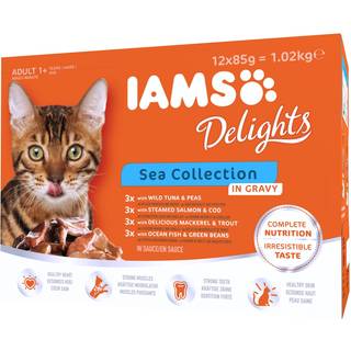 Iams Cat Adult Sea collection in Gravy 12x85g
