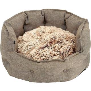 Classy Memory Foam Rund Hundeseng Beige - 54 cm