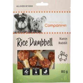 Companion Rabbit Rice Dumbbell, små ben m. kanin - 80 g