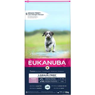 EUKANUBA Puppy & Junior Large Grainfree havfisk 3 kg / 12 kg - 12 kg