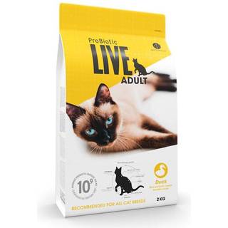 2 kg. ProBiotic LIVE Adult Kat - kattemad med and