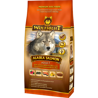 WolfsBlut Alaska Salmon Adult hundefoder, 2 kg